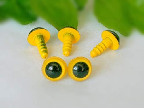 Olhos de segurança de 10 mm Olhos de plástico Craft de segurança olhos Teddy Bear