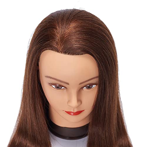 Headstar Mannequin Head 24-26 Human Hairdresser Treinando Cabeça Manikin Head Styling Treinamento