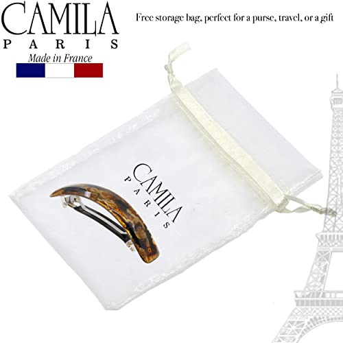 Camila Paris CP3331 Clipe de Barrette de Cabelo Francês para Meninas, Ouro, Cabine de Metal de Metal emborrachado