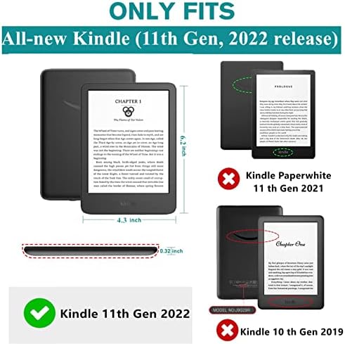 Caso para 6 Kindle 11th Generation 2022 Lançado （não se encaixará no Kindle Paperwhite ou no Kindle Oasis ou