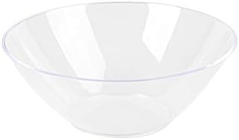 [6 onças 200 contagem] Black Plastic Organic Party Sobessert Bowls Premium Premium Heavyweight Elegante