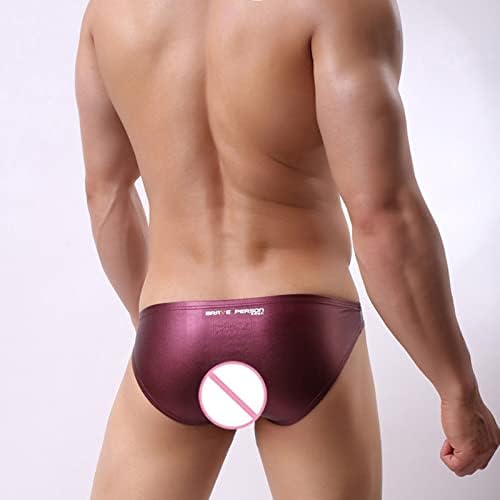 2023 New Men's Fashion Underpants Leather Imitação de couro Pant Show de boate de boate sexy masculino de