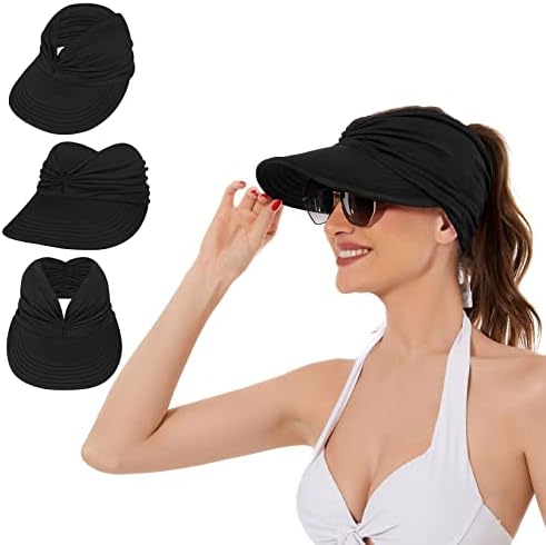 Century Star Sun Hat for Women Sun Visor Summer Summer UV Protection Brim Brim Athletic Beach