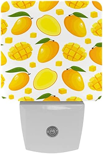 Summer Tropical Fruit manga doce plugue amarelo doce em luz de luz de luz Auto Dimmable
