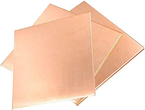 Placa de folha de folha de metal de cobre Yiwango 3 x 100 x 150 mm Cut Cobper Metal Plate Cobper Leets