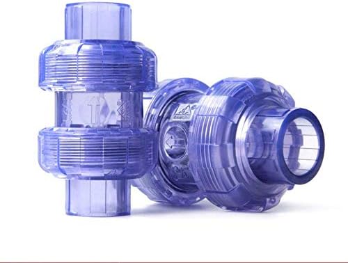 Acessórios e acessórios de tubo Zhjbd 2pcs 20 ~ 63mm transparente upvc flap válvula de retenção tanque aquário pvc articulação cuba de água industrial válvula não retornada // 521