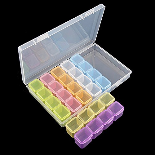 Caixa de armazenamento de unhas Função PlasticStorage Função Charms de doces de unhas para unhas para pregos