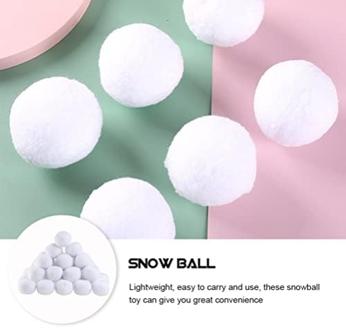Besportble Games internos 50pcs festa de neve falsa modelo de bola de neve falsa bolas de neve
