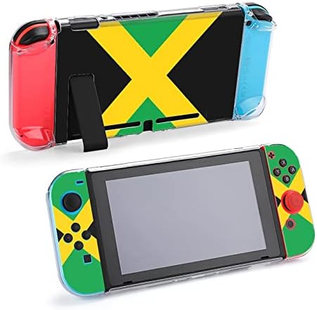 Bandeira da Jamaica Protetive Clear Case para Switch Switch Game Controller Grip Capa fofa impressa