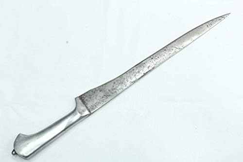 Ph ph artística antiga adaga faca alça de aço reta Wootz Old Blade 16,1 polegadas