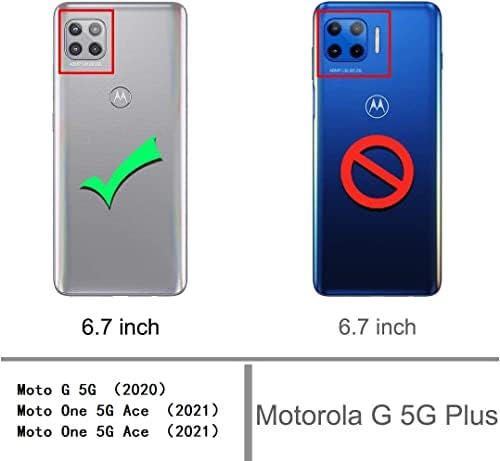Jaorty Fit for Motorola Moto G 5G 2020/One 5G ACE 2021/One 5G UW ACE 2021 Caixa da carteira, [9 slots