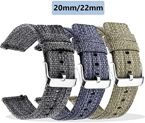 Alça de alça de nylon dfamin para samsung Galaxy Watch 4/Classic/3/46mm/42mm/ativo 2 engrenagem S3 Frontier Watchband