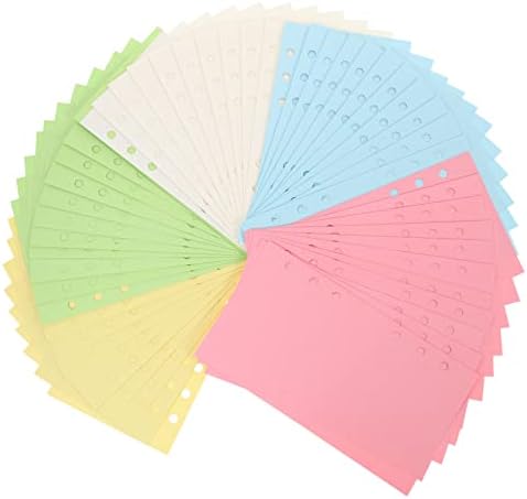 Ultechnovo 6 buracos papel de folha solta A6 Journal A5 Journal A5 Binder 100 Folhas A6 Recilomação de papel