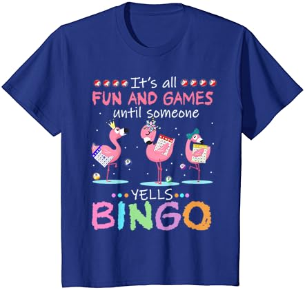 Camiseta engraçada de bingo flamingo