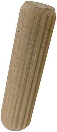 Birch de bétula canelado de pinos de dowel 3/8 ”x 1 1/2 175 peças, marcenaria, fabricação de