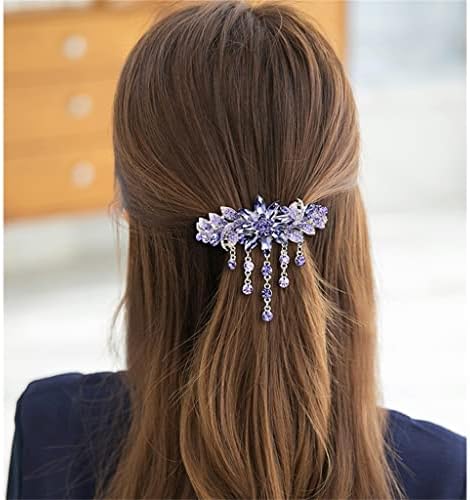 Crampos de cabelo Hairpin diamante grande clipe de mola clipe acessórios de cabelo adulto fêmea fêmea horizontal