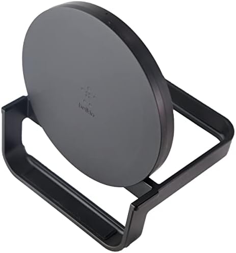 Belkin Quick Charge 10W Wireless Charger - Stand Charger certificado por QI para iPhone, Samsung Galaxy