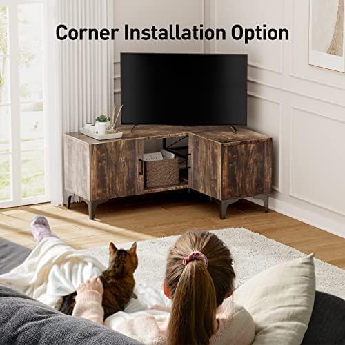Console de TV ajustável Pipishell para TVs de até 75 polegadas com 3 opções de montagem