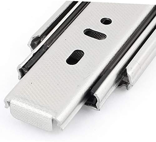 Novo Lon0167 8 Comprimento em Silver Tone 3 Seções de eficácia confiáveis ​​Seções de barragem de gaveta de metal