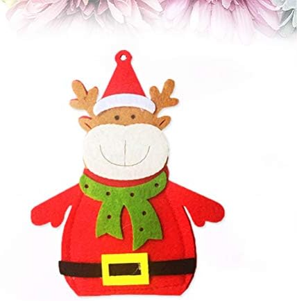 Besportble 5pcs cortador de Natal e garfo de cozinha talheres titulares de tabela de tabela bolsões Págôas Decorações