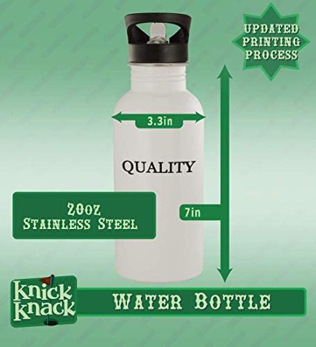 Festa de Presentes de Knick Knack nos EUA - 20 onças de aço inoxidável garrafa de água, prata