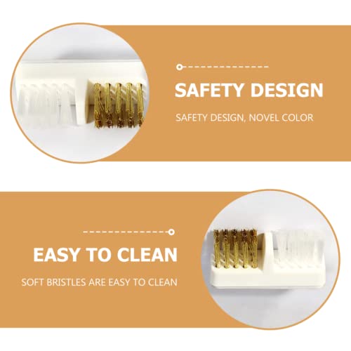 Mobestech kit de unhas 4pcs broca de unhas pincéis de limpador de bits de manicure pincéis de limpeza