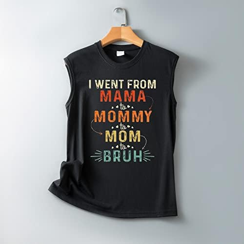 Mulher Mama Letter Print camisa Eu fui de mama para mamã