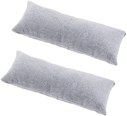 FRAMENDINO, 2 Pacote de pacote cinza Longo Pillow Pillow Velvet Bracelet Bangle Cushions Display Pillows