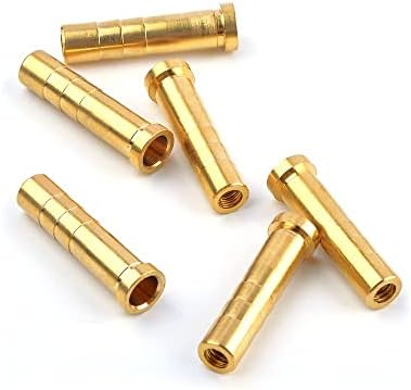 Ameyxgs 12pcs Arqueiro Arrow Inserir parafuso Inserir Brass de cobre de 100-300 GRAIR Inserir conector Broadheads