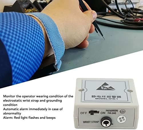 Monitor de pulseira de pulso ESD, testador de pulseira de pulso em tempo real seguro e confiável