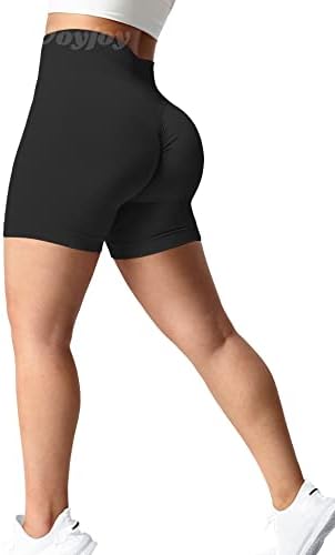 VoyJoy Tie Tye Biker Shorts para mulheres Cantura alta shorts perfeitos O treino de ioga Leggings Scrunch Butt
