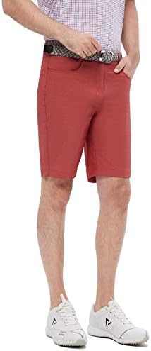 Shorts de golfe masculinos seco rápido de 10 '' Casual cintura esticada front llow Flex Hybrid Mens