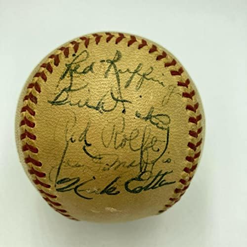 1946 A equipe do New York Yankees contratou o beisebol da Liga Americana Joe Dimaggio PSA - bolas de beisebol