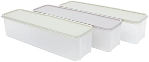 CABILOCK 3PCS Sorve Cream Box Refrigerador Cértera Recipientes de Alimentos Com tampa Caixa de sobremesa