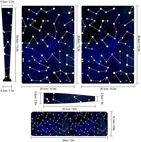 Galaxy Constellation Protective Skin Cover Design Wrap Decals Sticker compatível com PS5 Digital