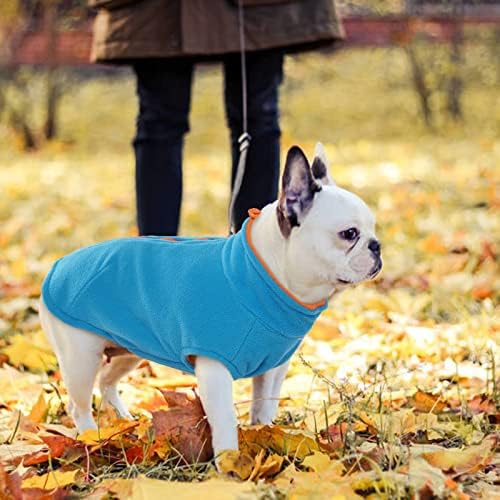 Zip up up cão jaqueta de lã de cão reversível com colete de cachorro cães frios clima frio, roupas de cachorro