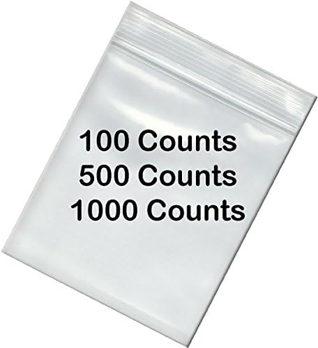 BNY CAIN 2 mil 8x12 Clear Reousable Zipper Poly Bags 8 x 12 Reloc Bag - 100 contagens