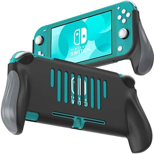Grip for Nintendo Switch Lite, JusPro Ergonomic Comfort Handheld Protetive Gaming Case Caso Portátil Acessórios