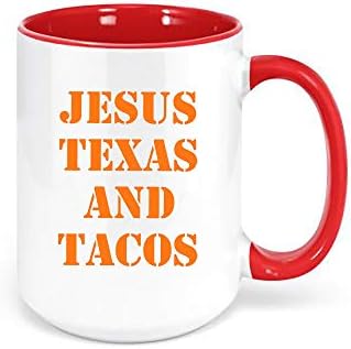 Jesus Texas e Tacos/Caneca de Café TX/Copa Religiosa/Design Sublimado