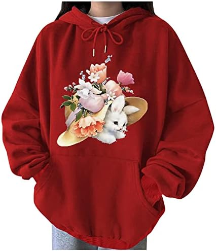 Bunny e pulôver com capuz floral