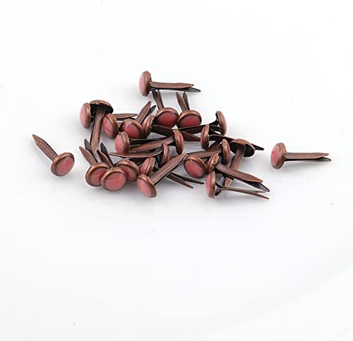Snshun AS 50pcs 6,5 mm colorido redondo e epóxi bronze bronze brads para scrap.