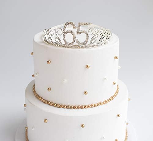 65º Brithday Tiara and Sash, Feliz 65º Aniversário Decorações de Festas de Festa, 65 e Fabulosa faixa