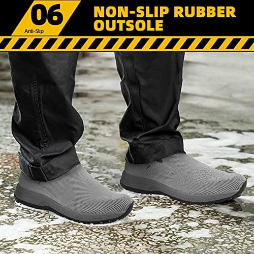 Aehao Sapatos de trabalho à prova d'água para homens - sapatos não deslizantes para homens Serviço
