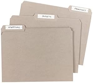 Avery Permanent File Pasta Rótulos 2,75 x 0,625 polegadas, Branco 156 rótulos