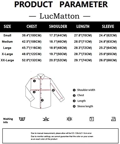 Lucmatton Men's Shiny Metallic Slave Slim Fit Button Camisetas para Club Rock Hip Hop Disco Cosplay