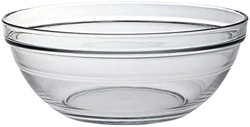 Duralex feito na França - Lys empilhável tigela de vidro transparente, 1-1/2 litros 8 polegadas