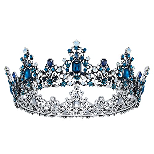 Sweetv Queen Crown for Women - Tiaras e coroas barrocas, fantasia de jóias Tiara Princess Crown, Festas