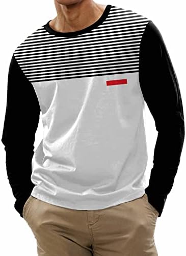 Oioloyjm camisetas masculinas túnicas para usar com leggings Spring Sweatshirt Casual Manga longa Impresso Blouse
