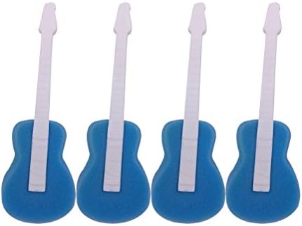 Escova de limpeza doméstica de cabilock 4pcs alça longa escova de xícara de copo de guitarra em forma de guitarra escova de limpeza de canecas de canecas de canecas
