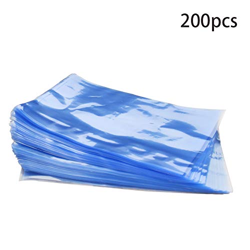 Bettomshin 200pcs PVC Sacos de embrulho de encolhimento de calor, 5,91 x 3,94 polegadas, L x W Whrinkable